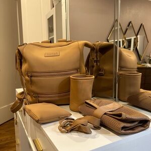 Dagne Dover Indie Neoprene Diaper bag, camel color Medium